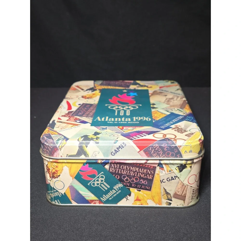 Atlanta 1996 Olympic‎ Games Commemorative Tin with 1992 Melbourne Post Cards